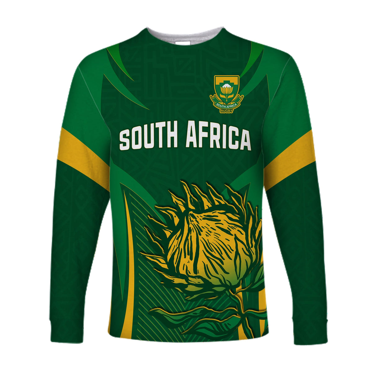South Africa Rugby Long Sleeve Shirt Springboks Champion LT13 - Wonder Print Shop