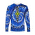 (Custom Personalised) Africa Tie Dye Long Sleeve Shirt Blue Fashion LT13 - Wonder Print Shop