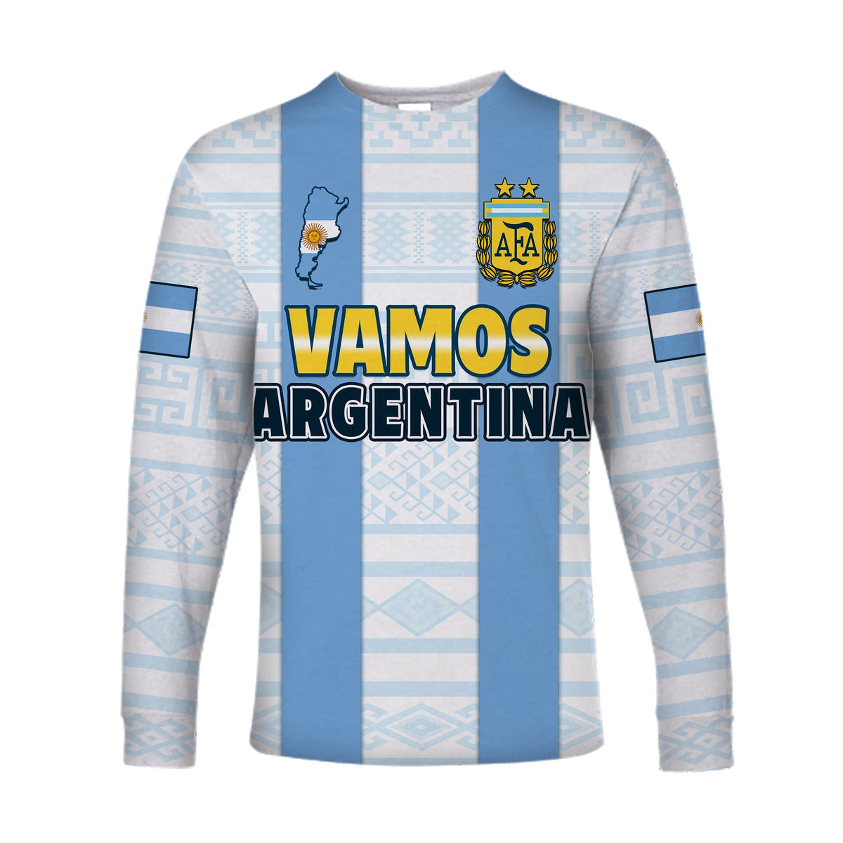 Argentina Football 2022 Long Sleeve Shirt Vamos La Albiceleste - Wonder Print Shop