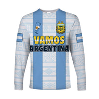 Argentina Football 2022 Long Sleeve Shirt Vamos La Albiceleste - Wonder Print Shop