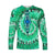 (Custom Personalised) Africa Tie Dye Long Sleeve Shirt Green Fashion LT13 - Wonder Print Shop