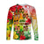 Custom Personalised Aloha Poly Fest Long Sleeve Shirt Polynesian Pattern With Tropical Flowers - Wonder Print Shop