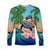 Custom Personalised Polynesian Turtle Coconut Tree And Orchids Long Sleeve Shirt - Wonder Print Shop