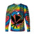 (Custom Personalised) Hawaii Rainbow Tie Dye Long Sleeve Shirt Flowers Polynesian Hawaiian Tribal LT13 - Wonder Print Shop