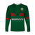 (Custom Text And Number) Morocco Football Long Sleeve Shirt World Cup 2022 Green Moroccan Pattern - Wonder Print Shop