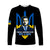 Ukraine Long Sleeve Shirt Ukraine Gold Trident Slava Ukraini Black - Wonder Print Shop
