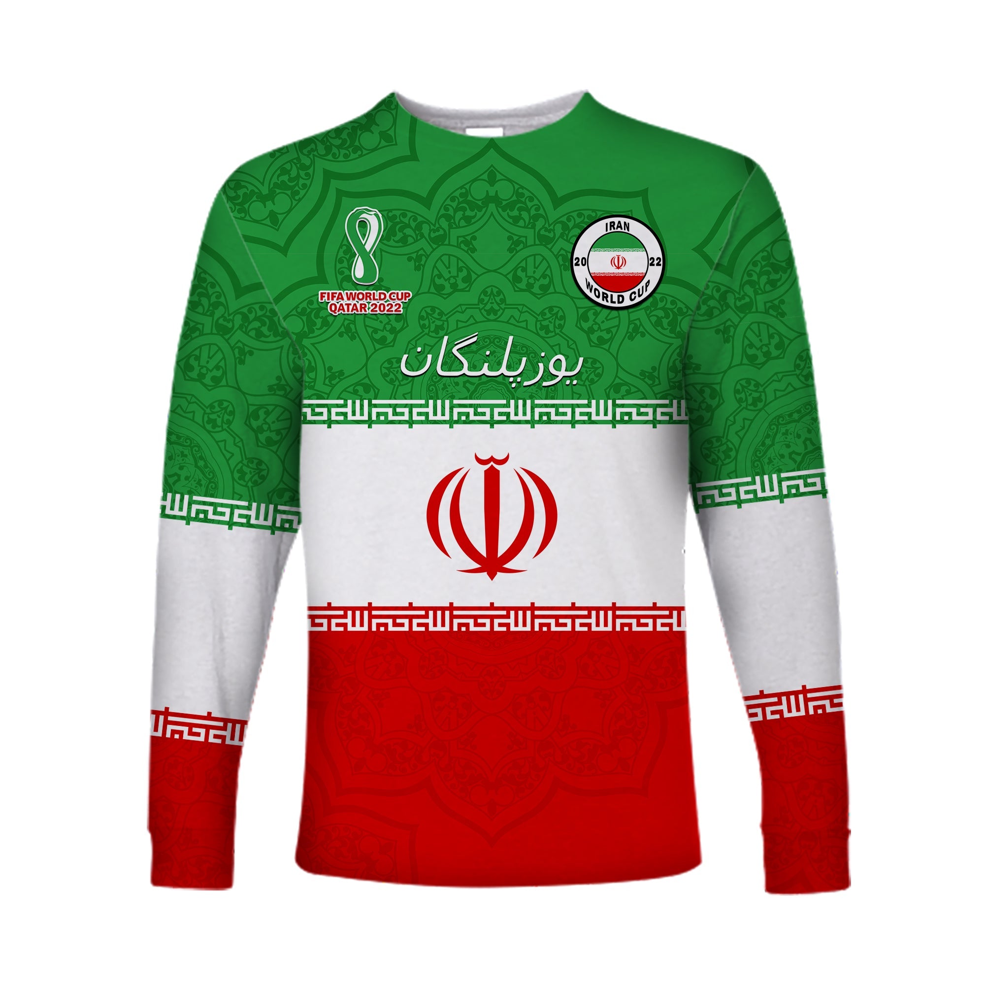 custom-personalised-iran-football-long-sleeve-shirt-team-melli-champions-world-cup-2022