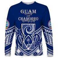 (Custom Personalised) Guam History and Chamorro Heritage Day Long Sleeve Shirt Latte Stone Polynesian - Wonder Print Shop