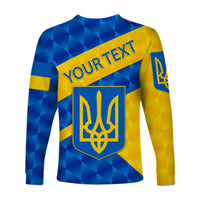 (Custom Personalised) Ukraine Long Sleeve Shirt Sporty Style LT8 - Wonder Print Shop