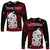 Custom Personalised New Zealand Christmas Long Sleeve Shirt Hei Tiki Red Pohutukawa Meri Kirihimete - Wonder Print Shop