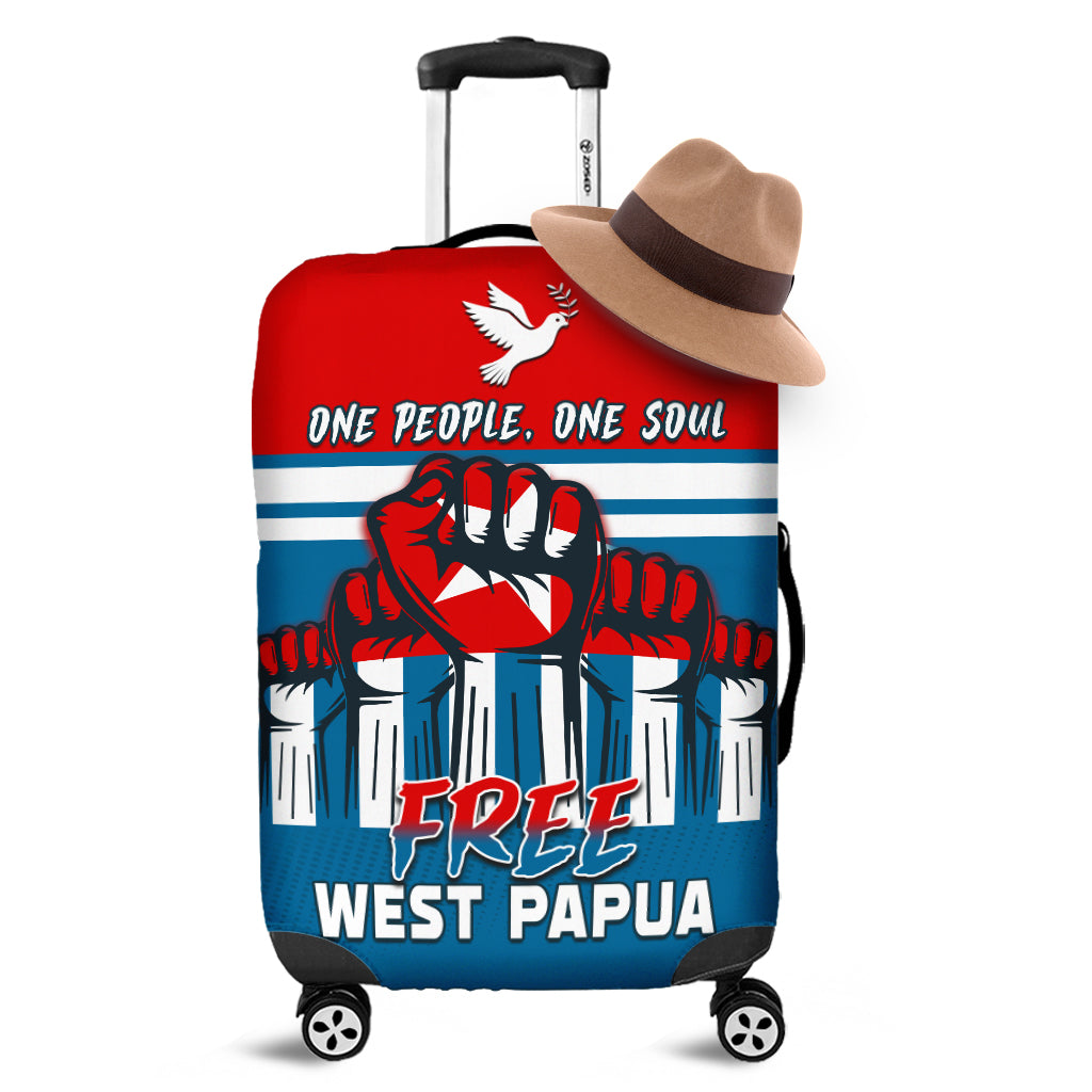Free West Papua Luggage Covers One People One Soul Strong West Papuan Ver.02 LT13 - Wonder Print Shop