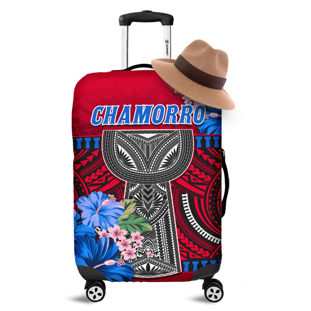 Guam Chamorro Luggage Covers Latte Stone Red Polynesian Haligi LT13 - Wonder Print Shop