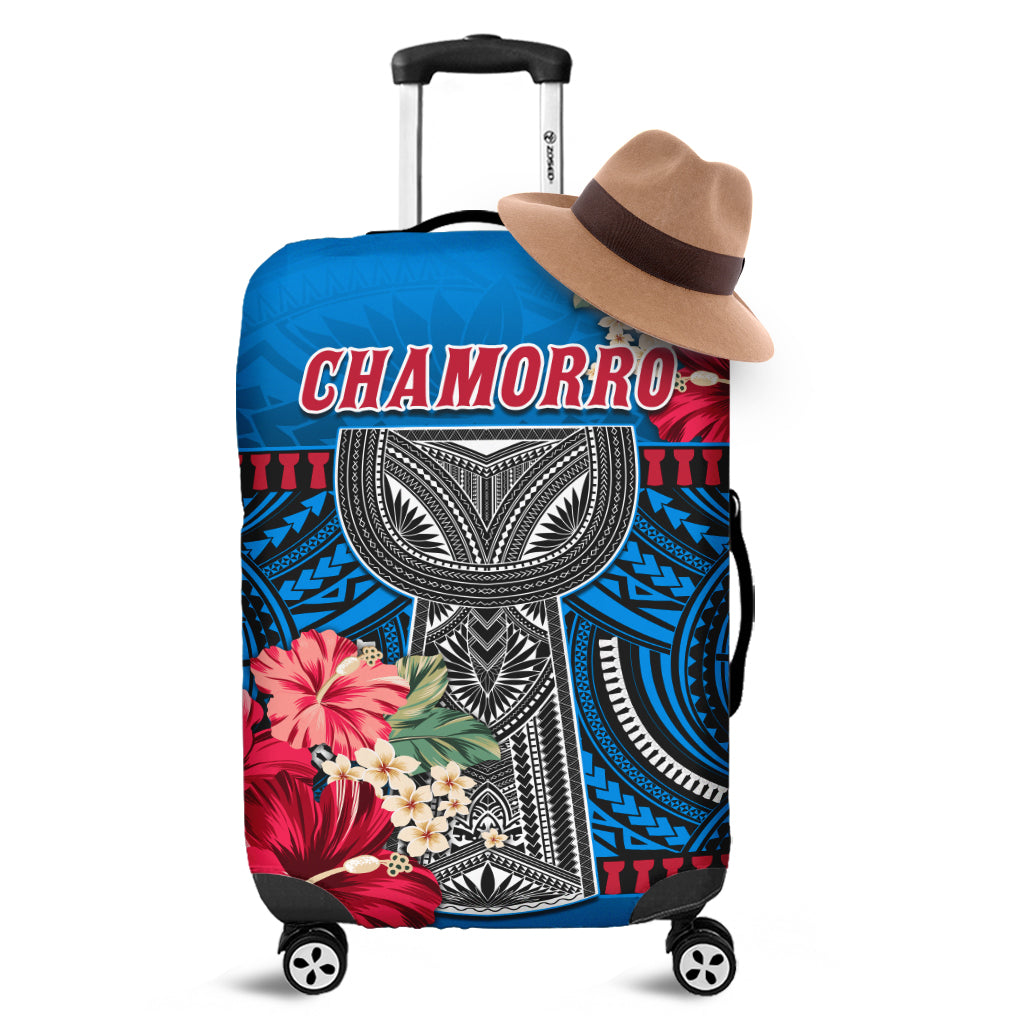 Guam Chamorro Luggage Covers Latte Stone Blue Polynesian Haligi LT13 - Wonder Print Shop