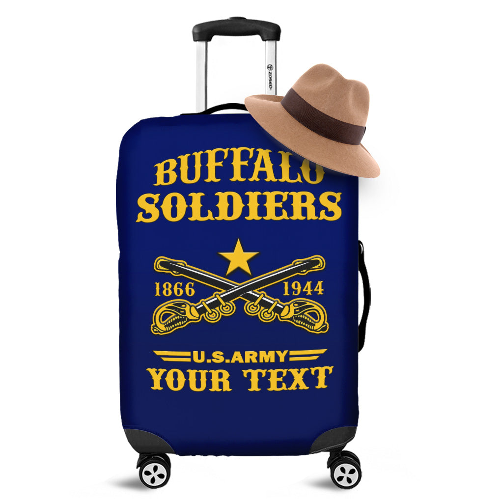 (Custom Personalised) Buffalo Soldiers Luggage Cover BSMC United States Army Simple Style - Wonder Print Shop