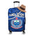 Samoa Rugby Luggage Cover Manu Samoa Polynesian Hibiscus Blue Style - Wonder Print Shop