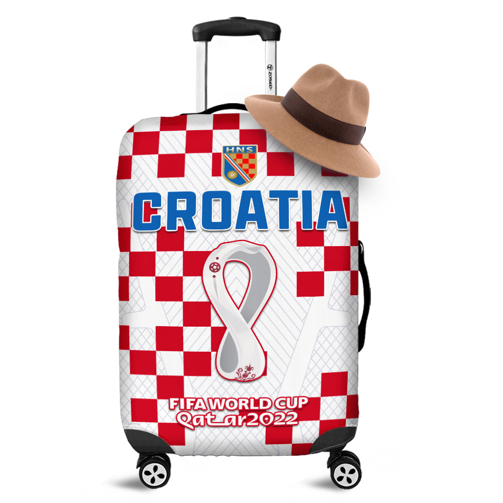 Croatia Football Luggage Covers Vatreni Hrvatska Champions 2022 World Cup LT13 - Wonder Print Shop