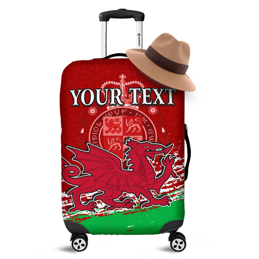 (Custom Personalised) Wales Football 2022 Luggage Covers Come On CYMRU The Red Wall LT13 - Wonder Print Shop