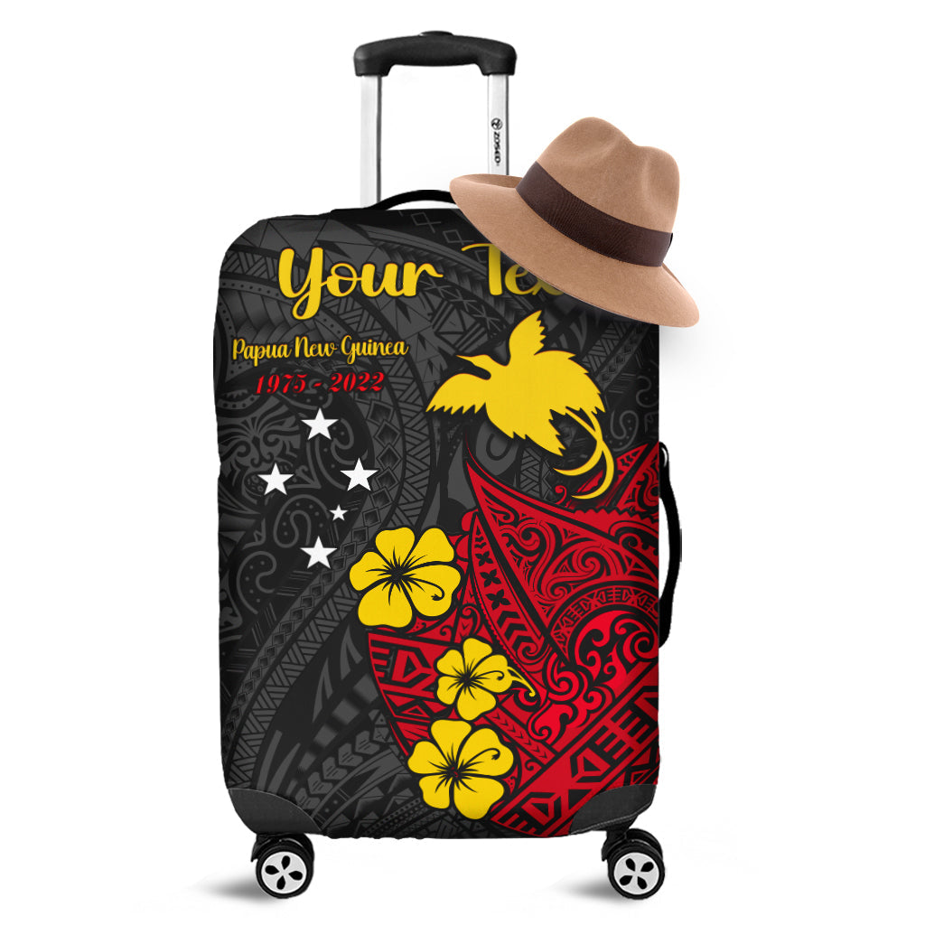 Custom Personalised Papua New Guinea Anniversary Luggage Covers 47th Independence Day Since 1975 LT13 - Wonder Print Shop