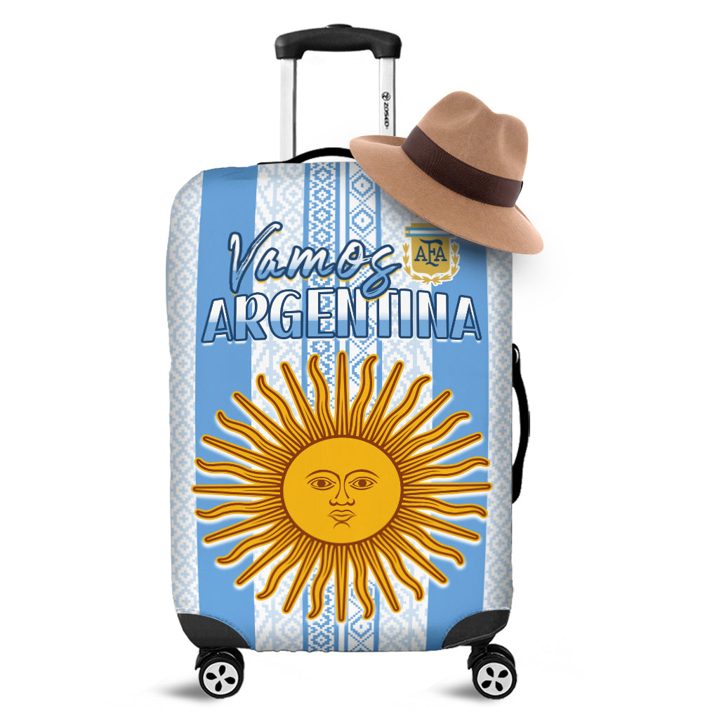 Argentina Football Luggage Cover Champions World Cup Gaucho Vamos LT13 - Wonder Print Shop