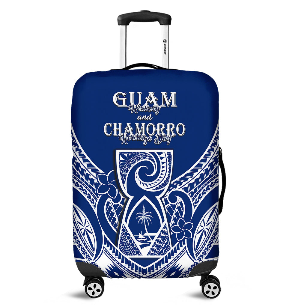 (Custom Personalised) Guam History and Chamorro Heritage Day Luggage Cover Latte Stone Polynesian - Wonder Print Shop
