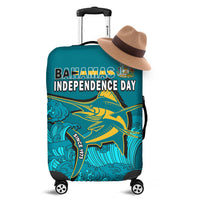 Bahamas Independence Day Luggage Cover Blue Marlin Since 1973 Style - Wonder Print Shop