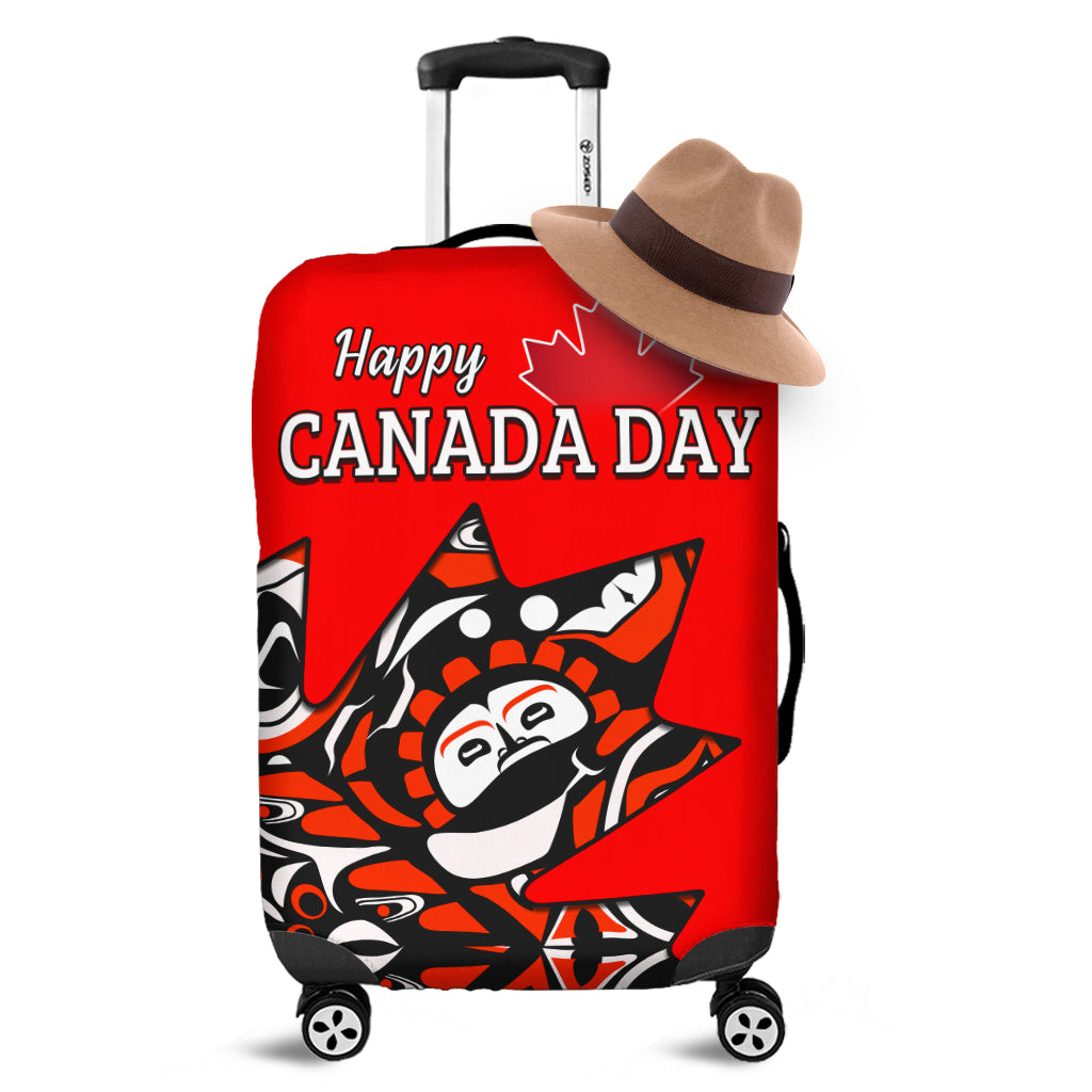 Canada Haida Luggage Covers Maple Leaf Canadian LT13 - Wonder Print Shop