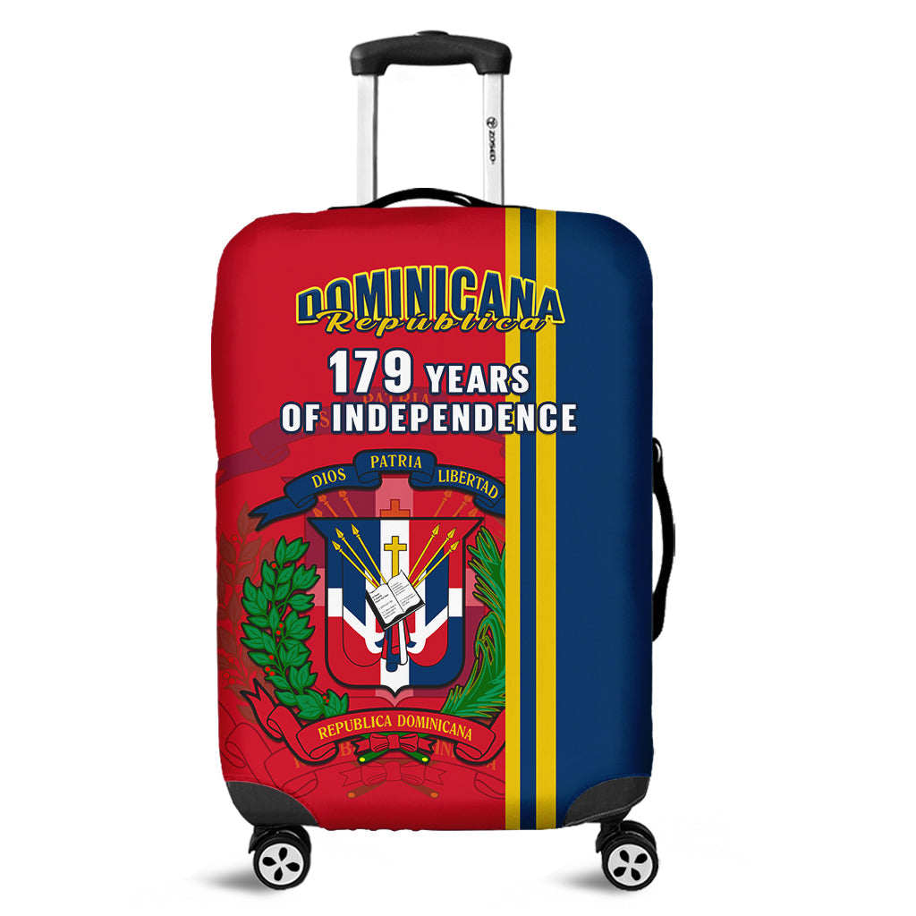Dominican Republic Luggage Cover Happy 179 Years Of Independence - Wonder Print Shop