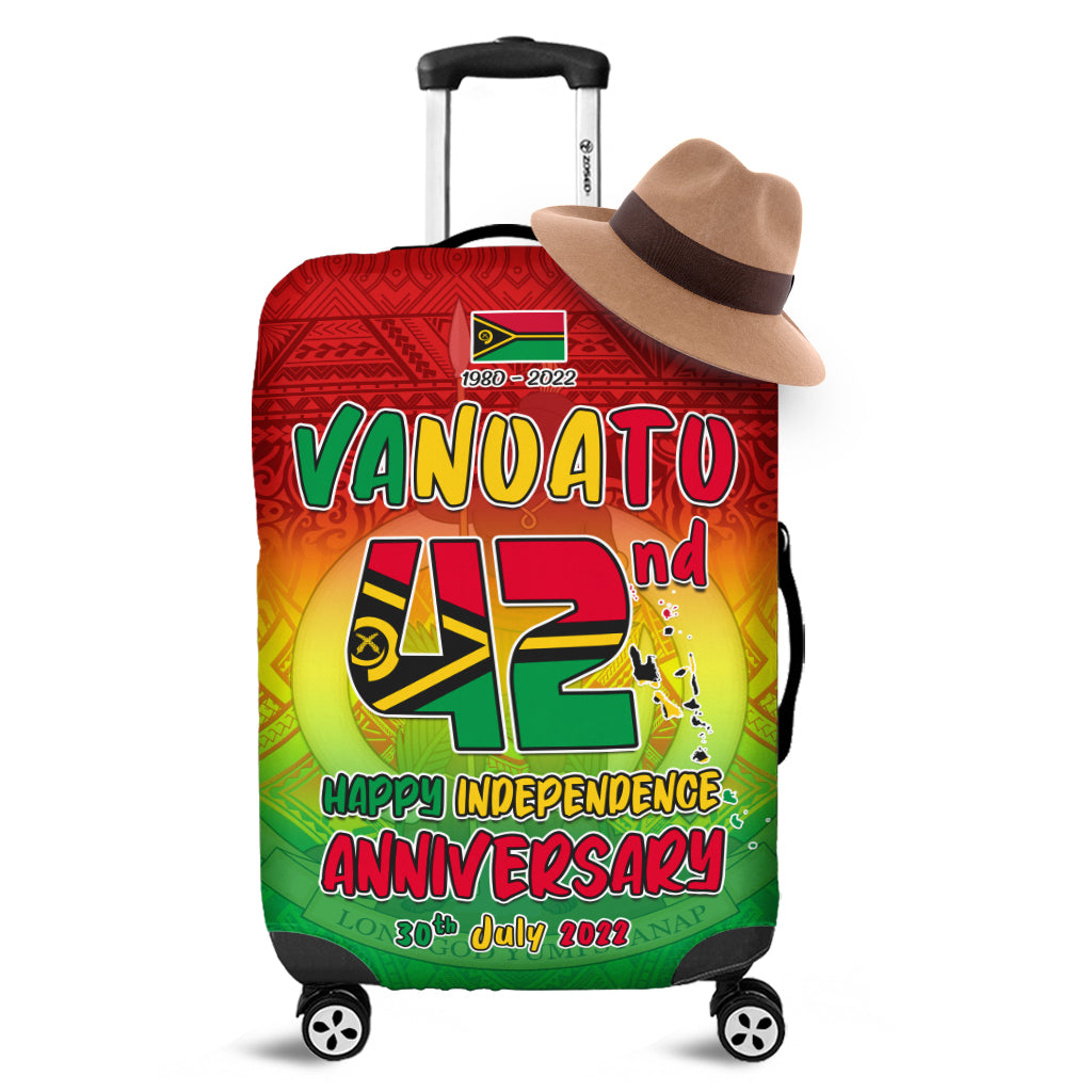 Vanuatu Independence Day Luggage Covers 42nd Anniversary Yumi Yumi Yumi LT13 - Wonder Print Shop