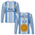 (Custom Text and Number) Argentina Football Long Sleeve Shirt Champions World Cup Gaucho Vamos LT13 - Wonder Print Shop