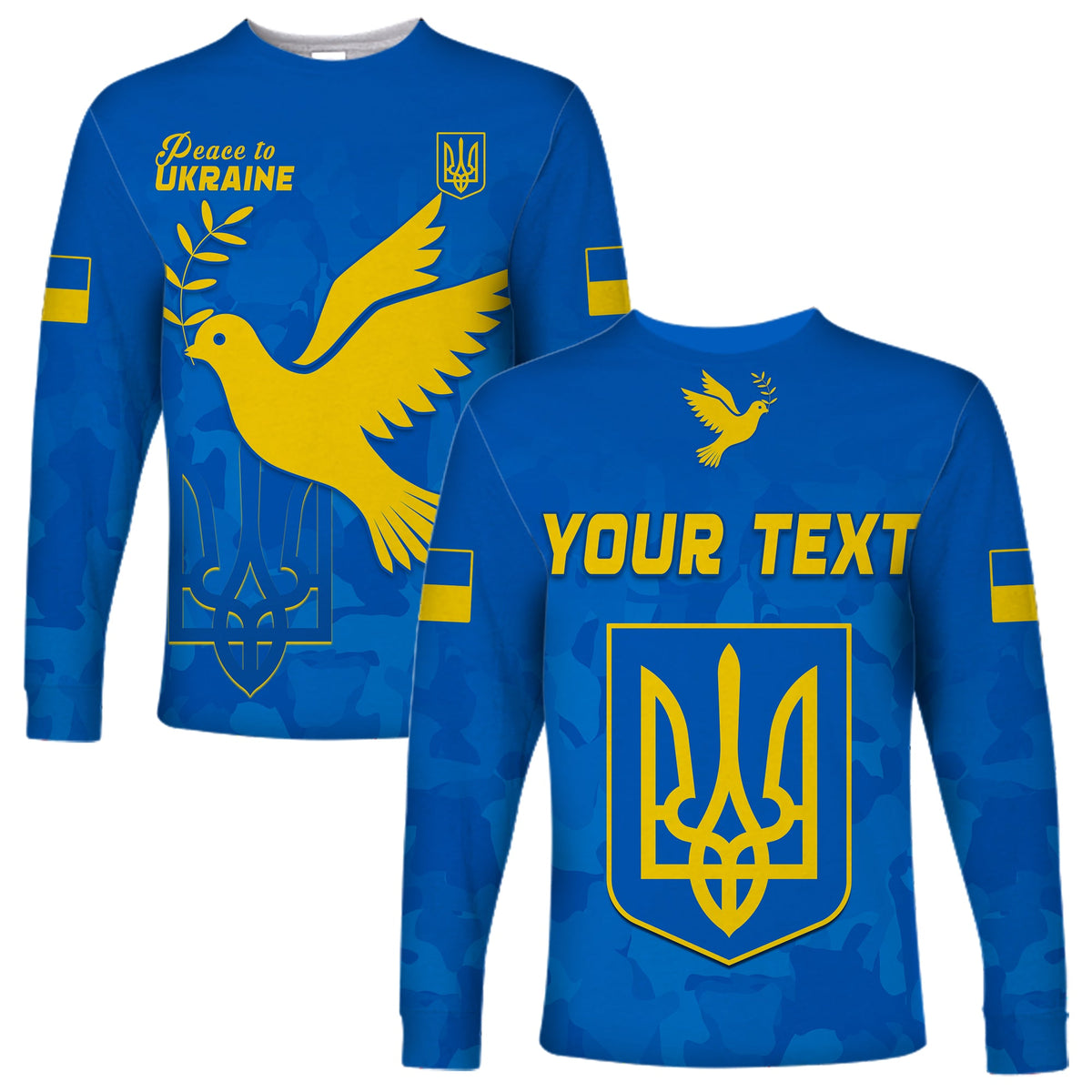 (Custom Personalised) Ukraine Long Sleeve Shirt Always Style Camouflage LT13 - Wonder Print Shop