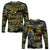 (Custom Text and Chapter) Buffalo Soldiers Long Sleeve Shirt Camouflage American Heroes BSMC LT13 - Wonder Print Shop