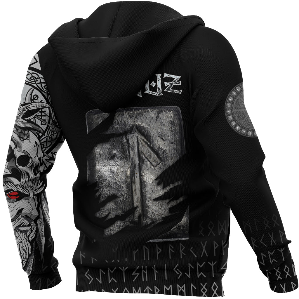 Viking Hoodie Laguz Norse Runes RLT12 - Wonder Print Shop