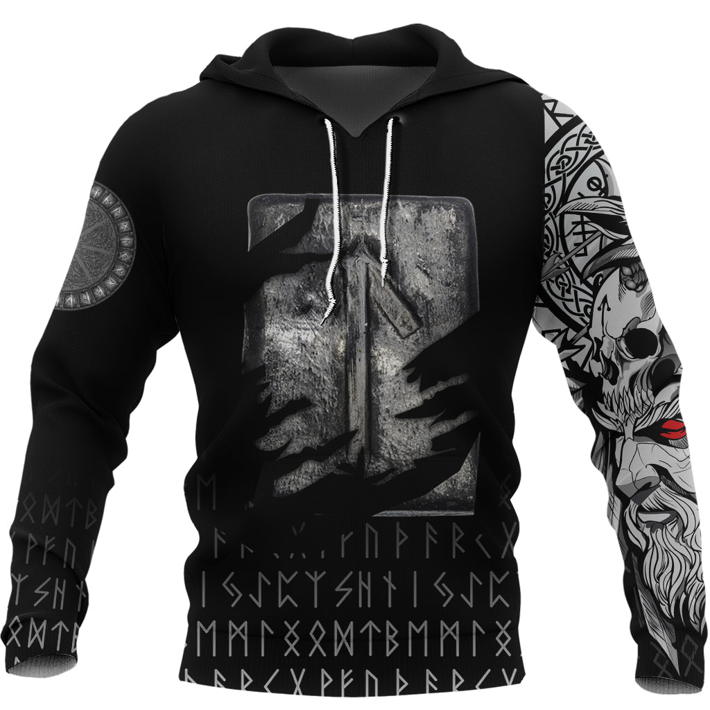 Viking Hoodie Laguz Norse Runes RLT12 - Wonder Print Shop