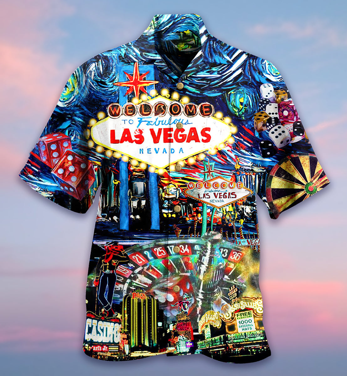 Las Vegas Welcome Every Body Hawaiian Shirt - Wonder Print Shop