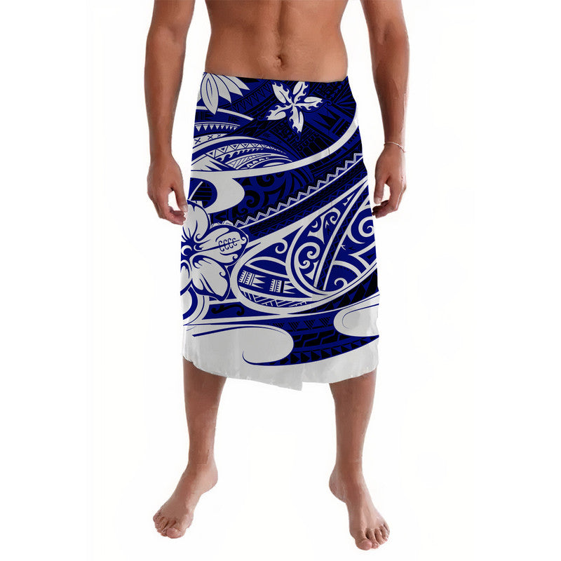 Polynesian Tribal Lavalava Blue LT6 - Wonder Print Shop