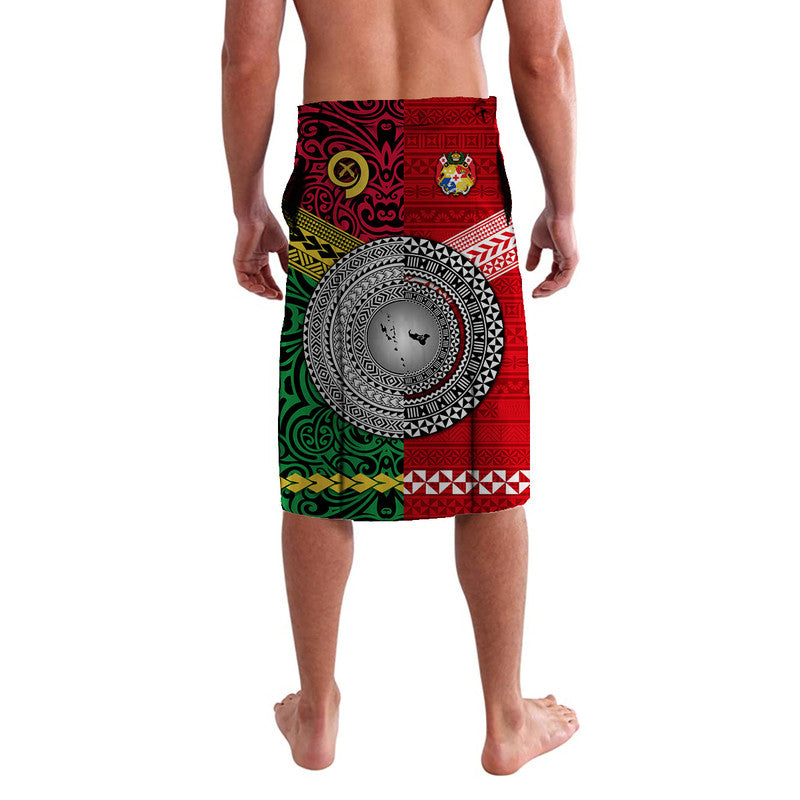 Vanuatu And Tonga Lavalava Polynesian Together Bright Red LT8 - Wonder Print Shop
