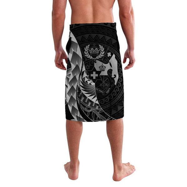 Custom Tonga Lavalava Tongan Pattern Blithesome Version Black LT13 main image 0
