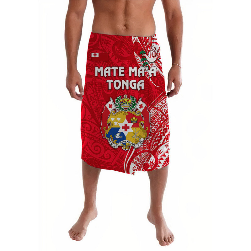 Tonga Coat Of Arms Lavalava Simple Vibes Bright Red LT8 - Wonder Print Shop