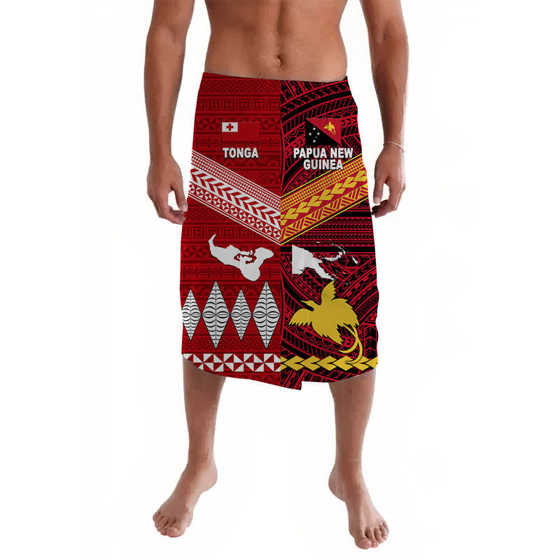 Papua New Guinea And Tonga Lavalava Polynesian Together Bright Red LT8 - Wonder Print Shop