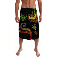 Tonga Polynesian Lavalava Turtle With Pattern Reggae LT8 - Wonder Print Shop