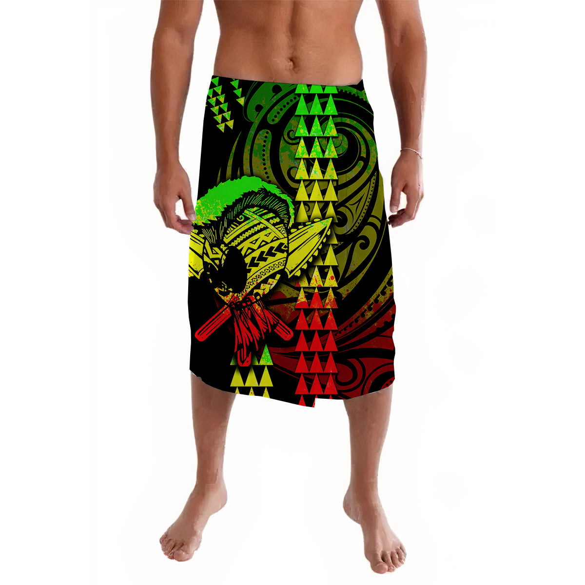 Hawaii Polynesian Warrior Kakau Lavalava-Reggage No.1 LT6 - Wonder Print Shop