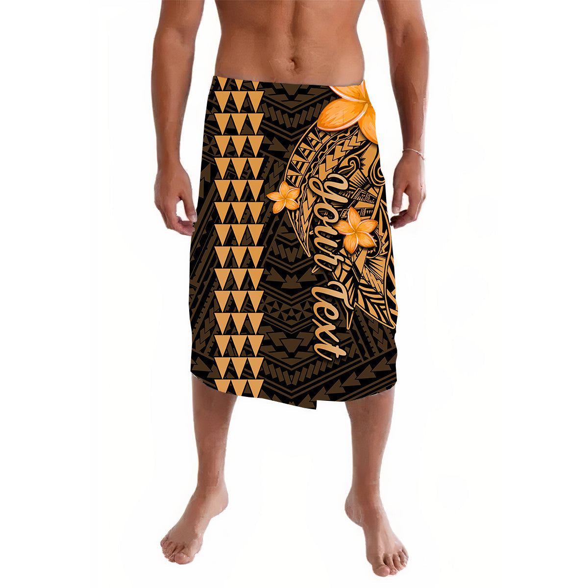 Custom Personalised Hawaii Lavalava Kakau Polynesian Pattern Combine Tropical Flowers Ver.01 - Wonder Print Shop