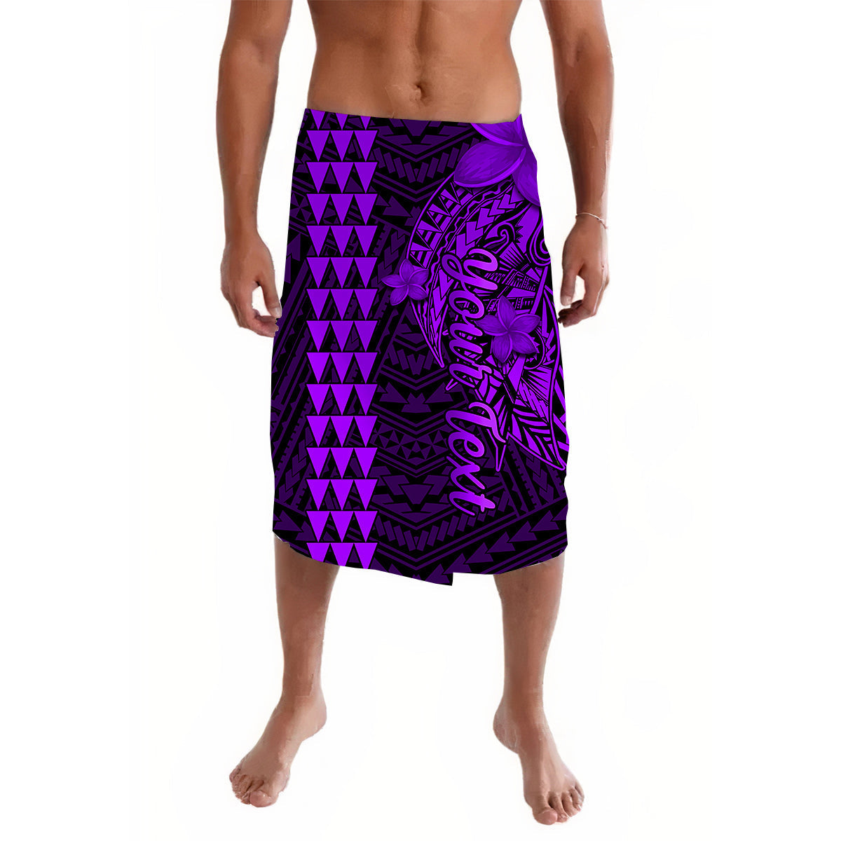 Custom Personalised Hawaii Lavalava Kakau Polynesian Pattern Combine Tropical Flowers Ver.05 - Wonder Print Shop