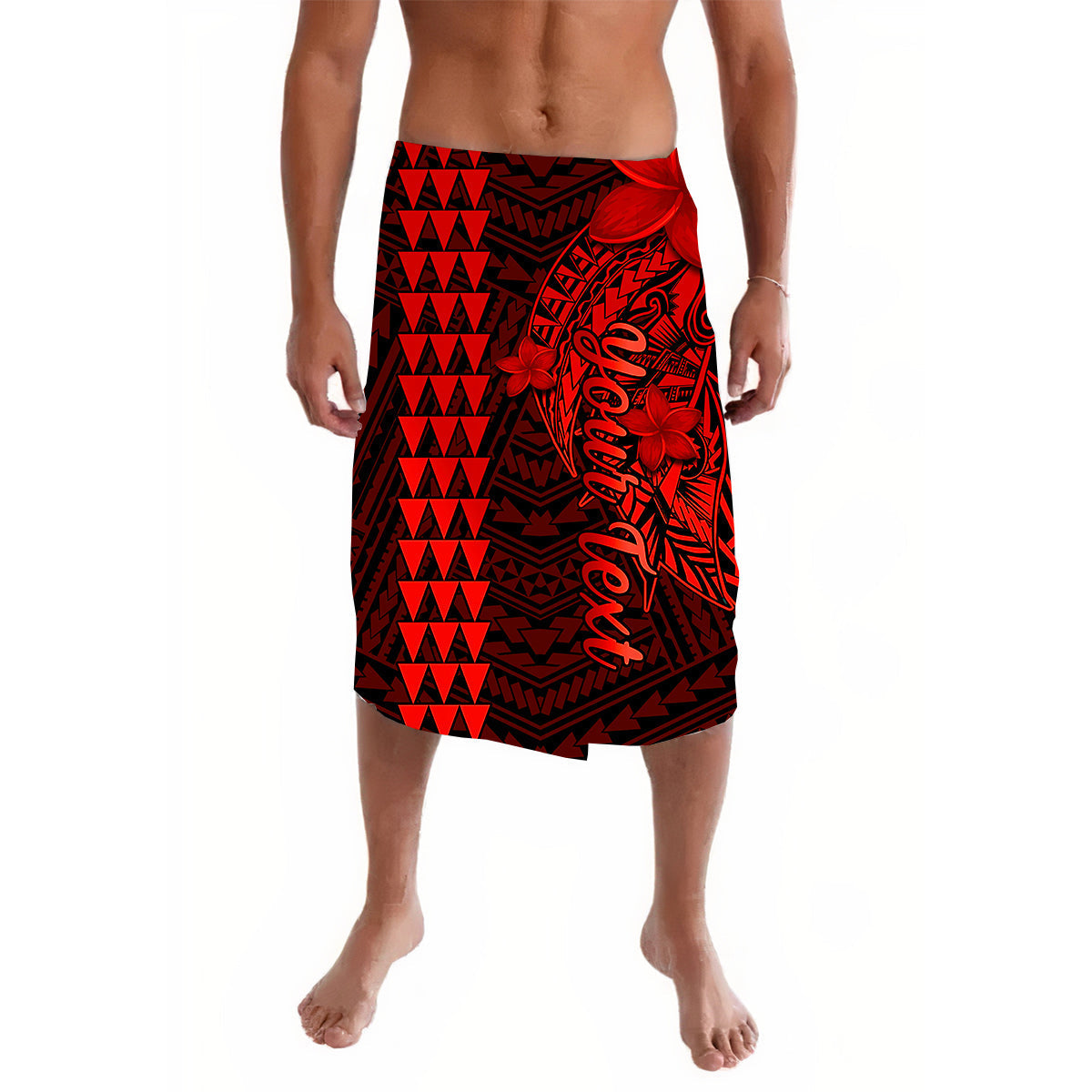 Custom Personalised Hawaii Lavalava Kakau Polynesian Pattern Combine Tropical Flowers Ver.06 - Wonder Print Shop