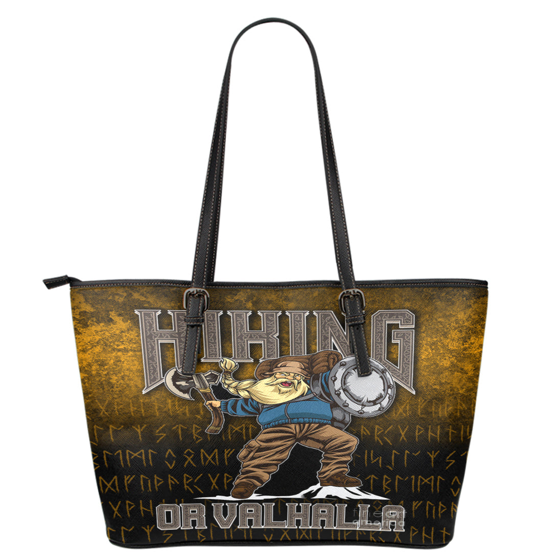 Viking Leather Tote Hiking or Valhalla Leather Tote RLT12 - Wonder Print Shop
