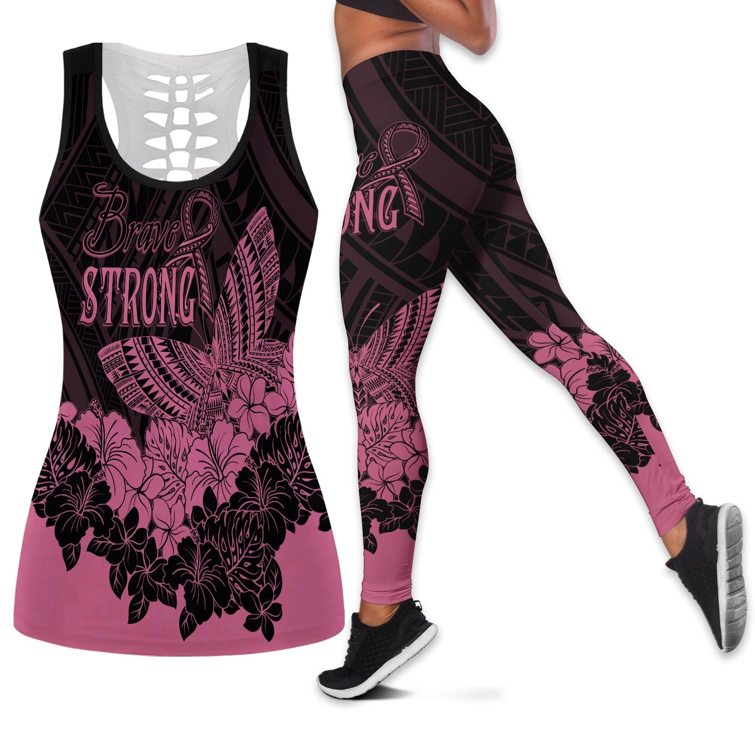 polynesian-breast-cancer-awareness-hollow-tank-and-leggings-combo-floral-butterfly-lt7