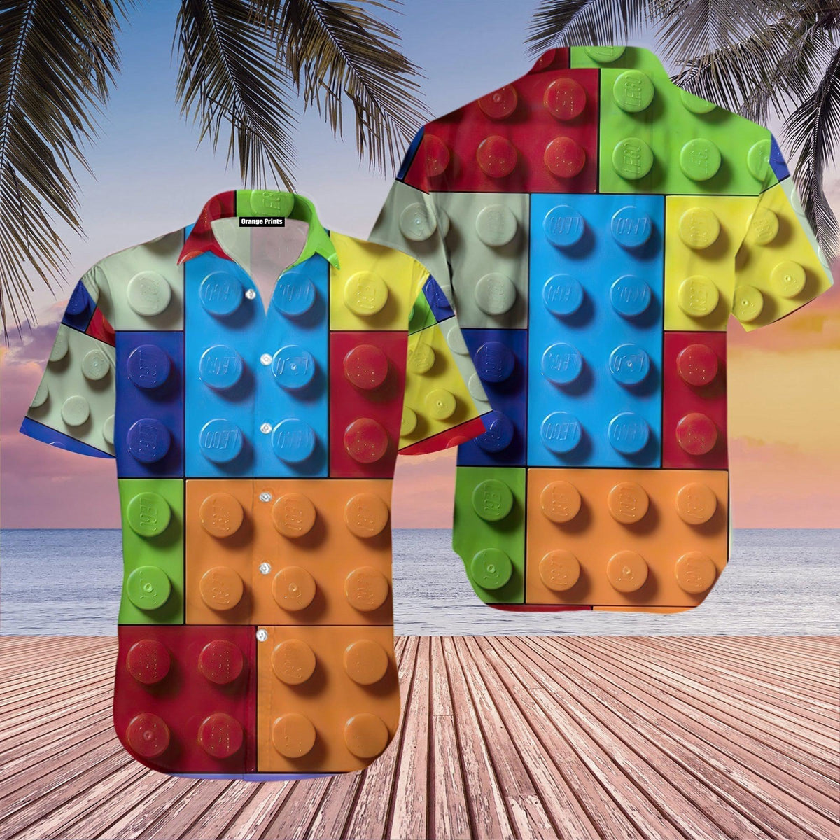 Lego Life Hawaiian Shirt - Wonder Print Shop