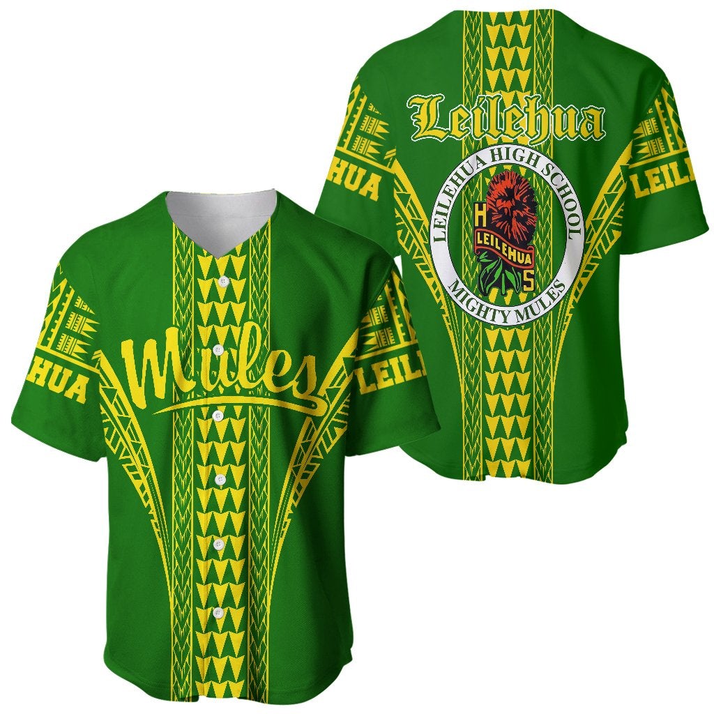 Hawaii Baseball Jersey - Leilehua High Baseball Jersey Shirt - Wonder Print Shop