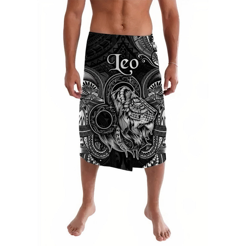 Leo Zodiac Polynesian Lavalava Unique Style - Black LT8 - Wonder Print Shop