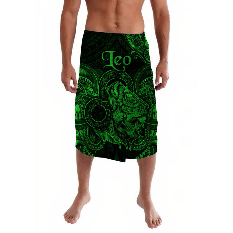 Leo Zodiac Polynesian Lavalava Unique Style - Green LT8 - Wonder Print Shop